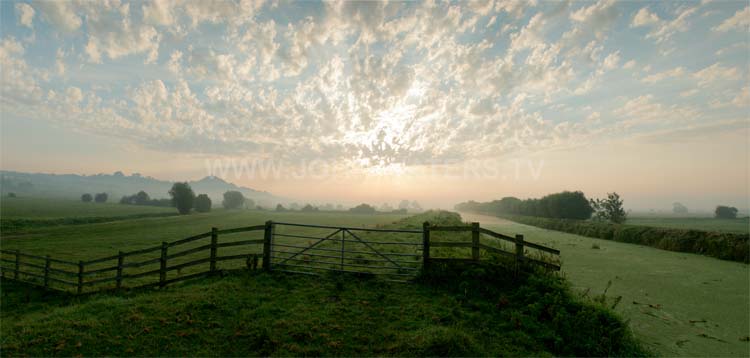 The Somerset Levels near Glastonbury