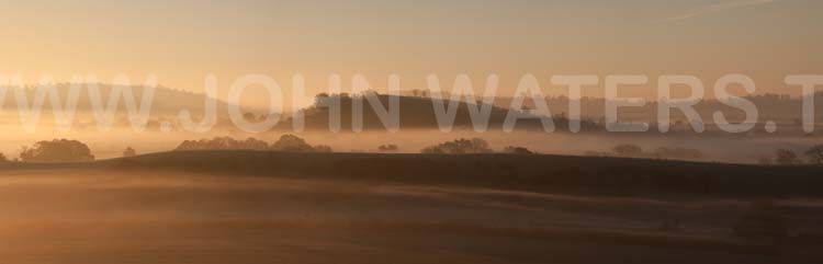 Misty farmland near Wells