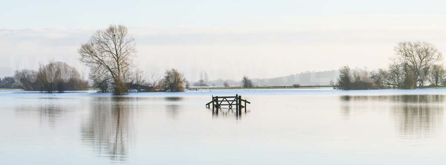 West Sedgemoor in flood, Somerset Levels
