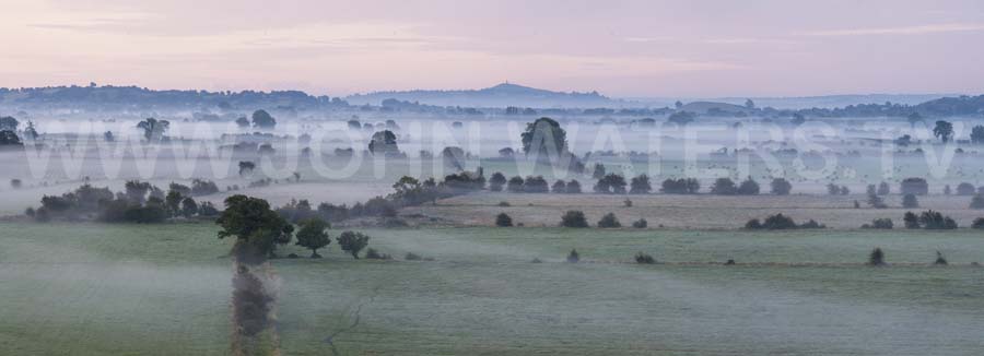 Mist over the Somerset Levels