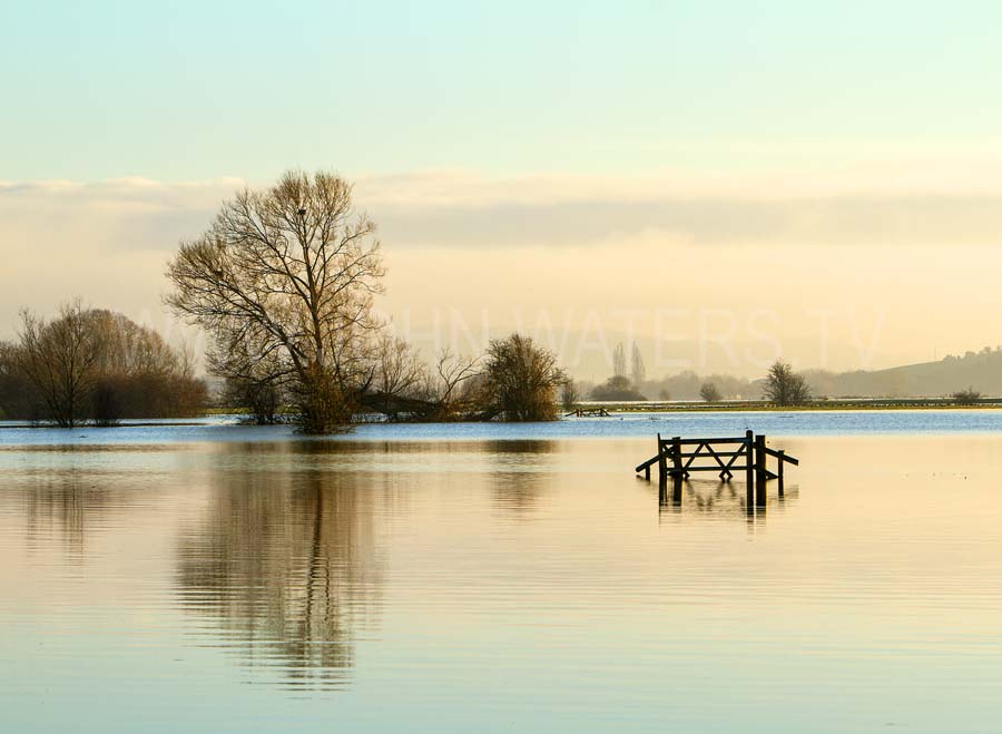 West Sedgemoor in flood